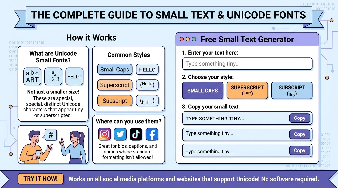 What Is Small Text? The Complete Guide to Tiny Unicode Fonts Free Small Text Generator Included